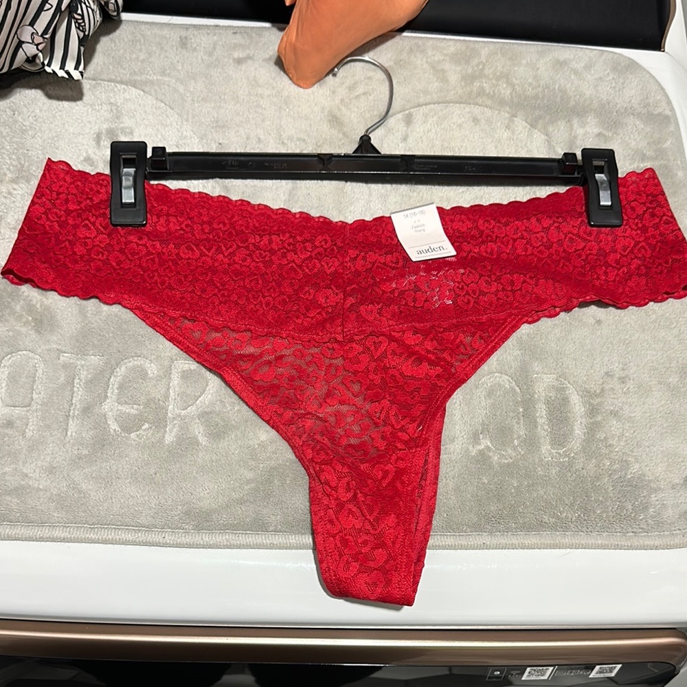 Auden Red Lace Panties